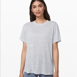 Lululemon All Yours Boyfriend Tee in Veil Silver